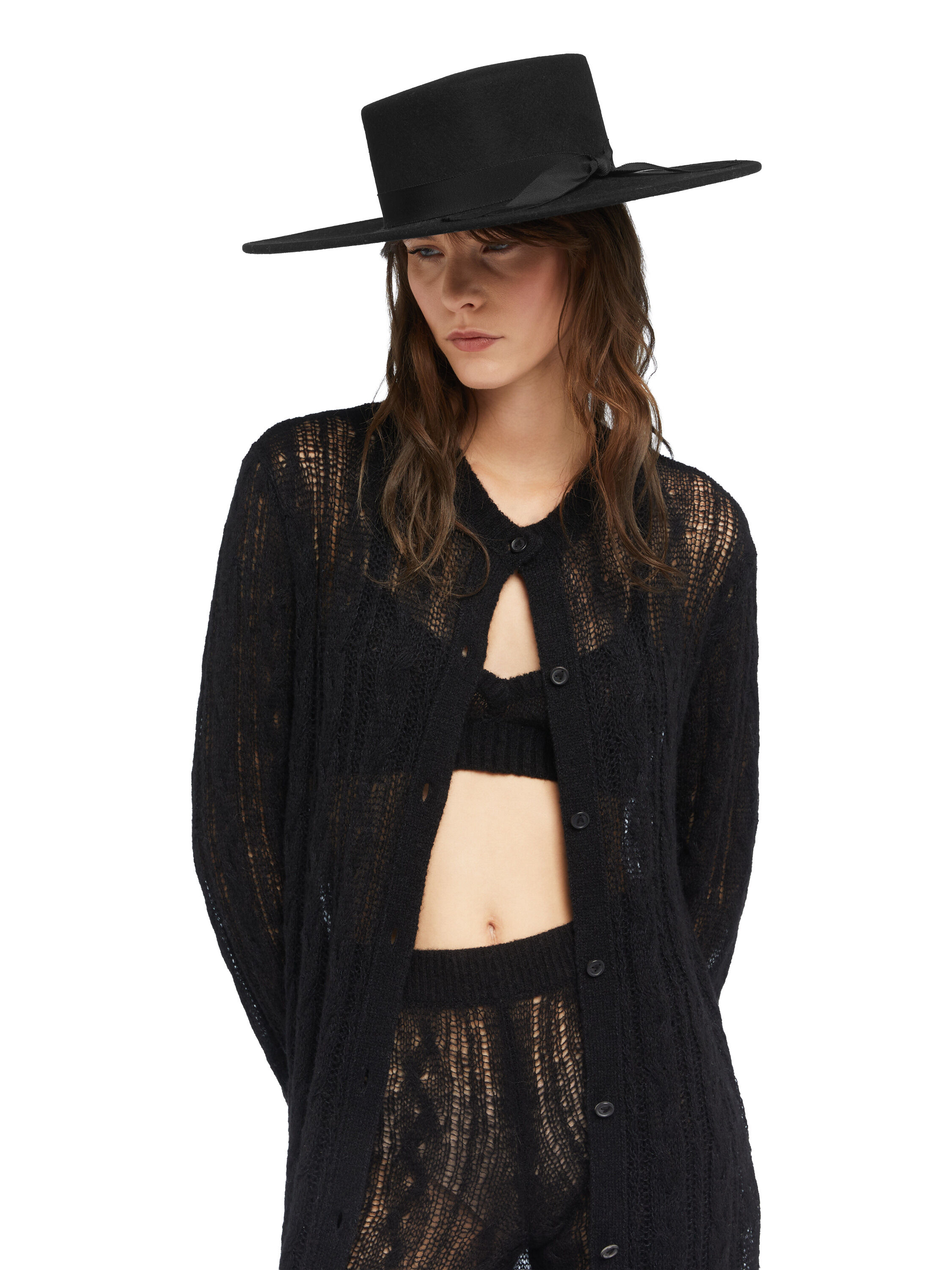 Alanui Gaucho Hat Black LWLA034E25FAB001