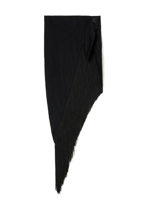 Alanui Mermaid Inside Pareo Skirt Black LWHL033R26KNI001 Alanui Mermaid Inside Pareo Skirt Black LWHL033R26KNI001