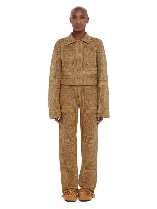 Alanui Kiss By The Book Pants Sand LWHG015R25KNI002