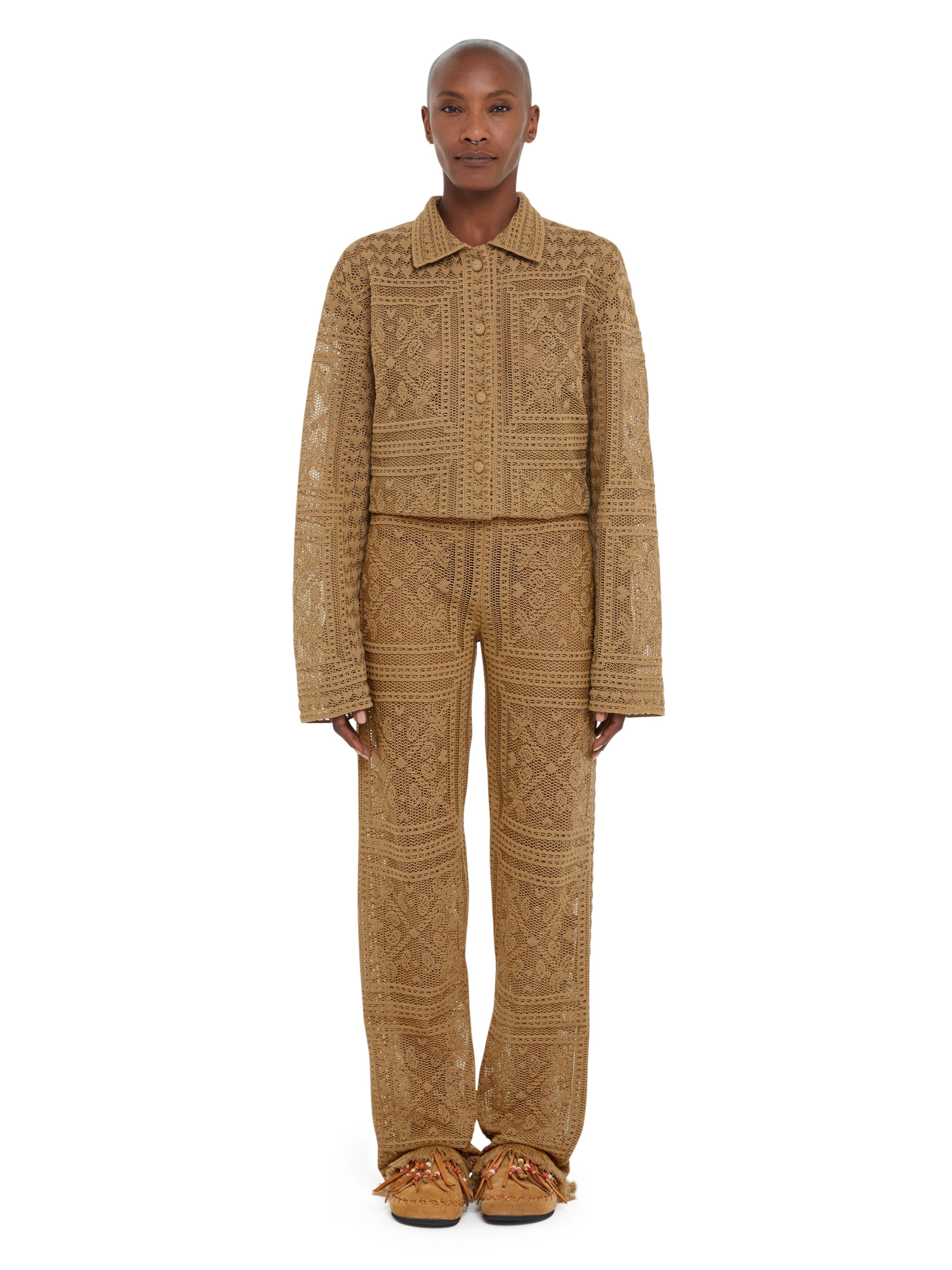 Alanui Kiss By The Book Pants Sand LWHG015R25KNI002