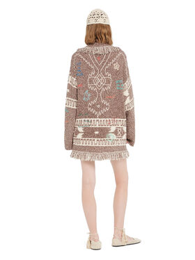 Alanui Written By The Ocean Cardigan Cocoa Delight-Multicolor