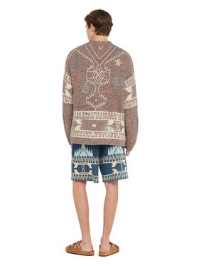 Alanui Written By The Ocean Cardigan Cocoa Delight-Multicolor
