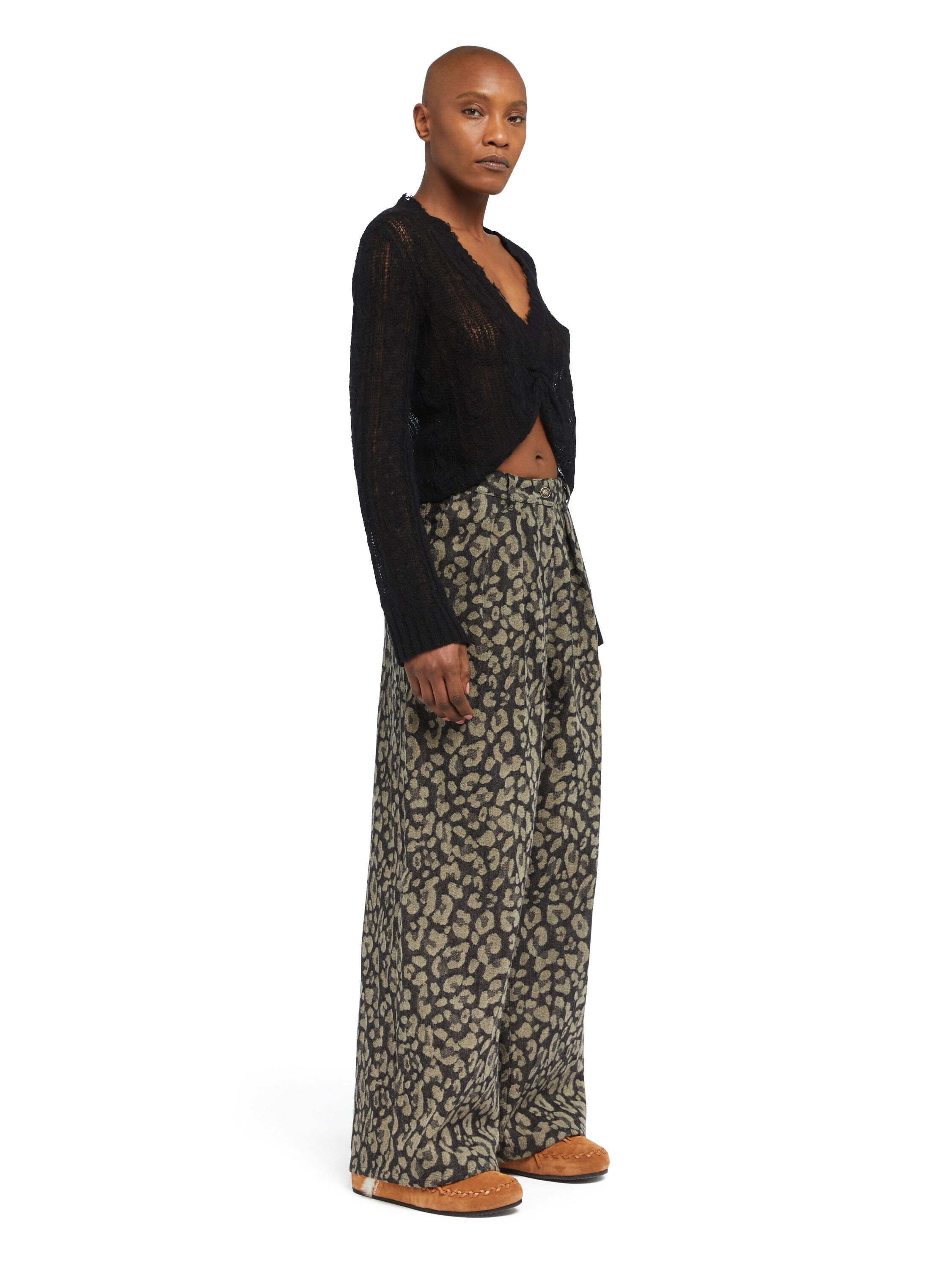 Alanui Seattle Jungle Wide Leg Denim Pants Ardesia-Dark Dust LWYB003E25DEN001