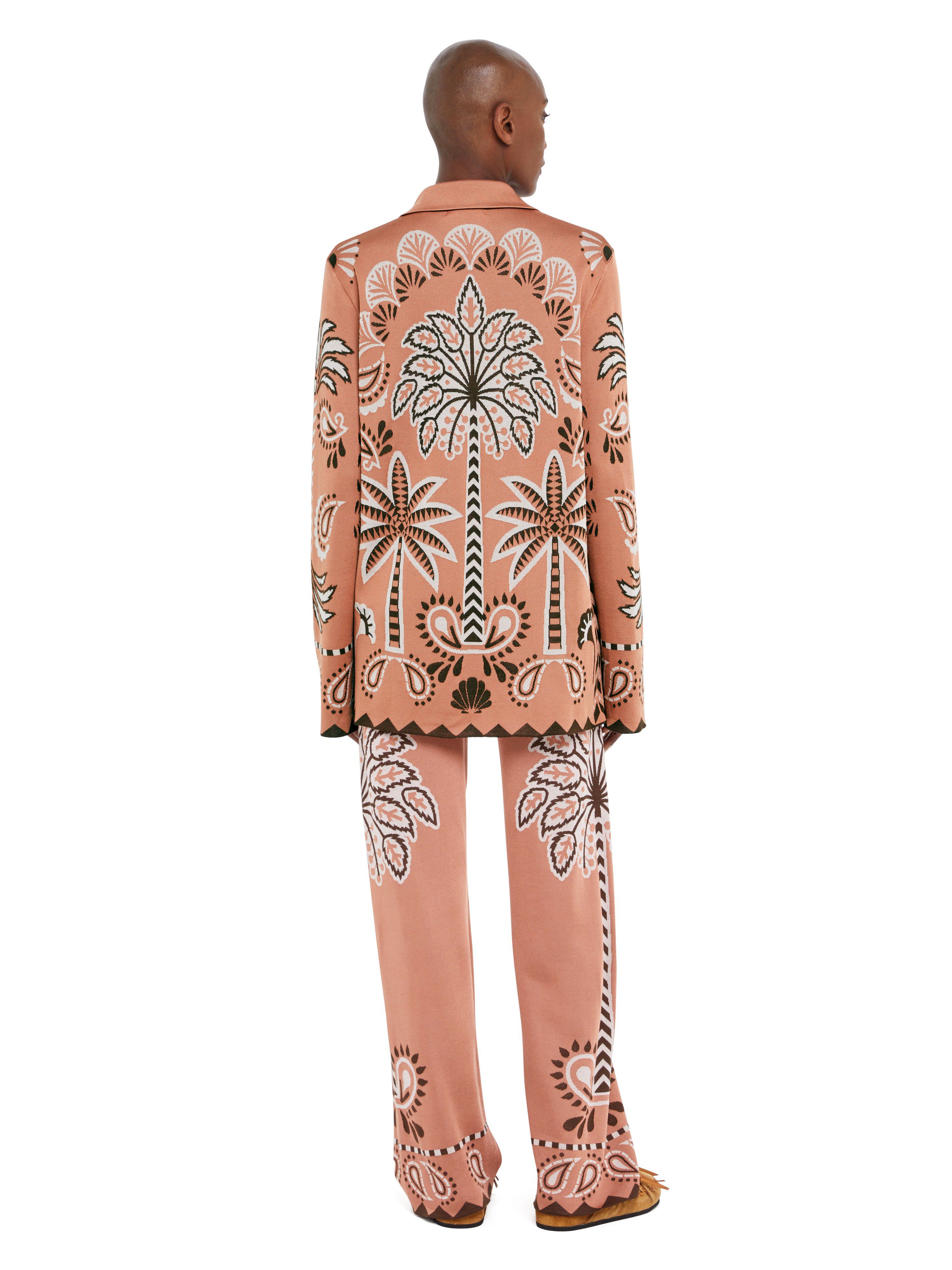 Alanui Wild Wonder Foulard Shirt Terracotta-Peach LWHY001R25KNI002