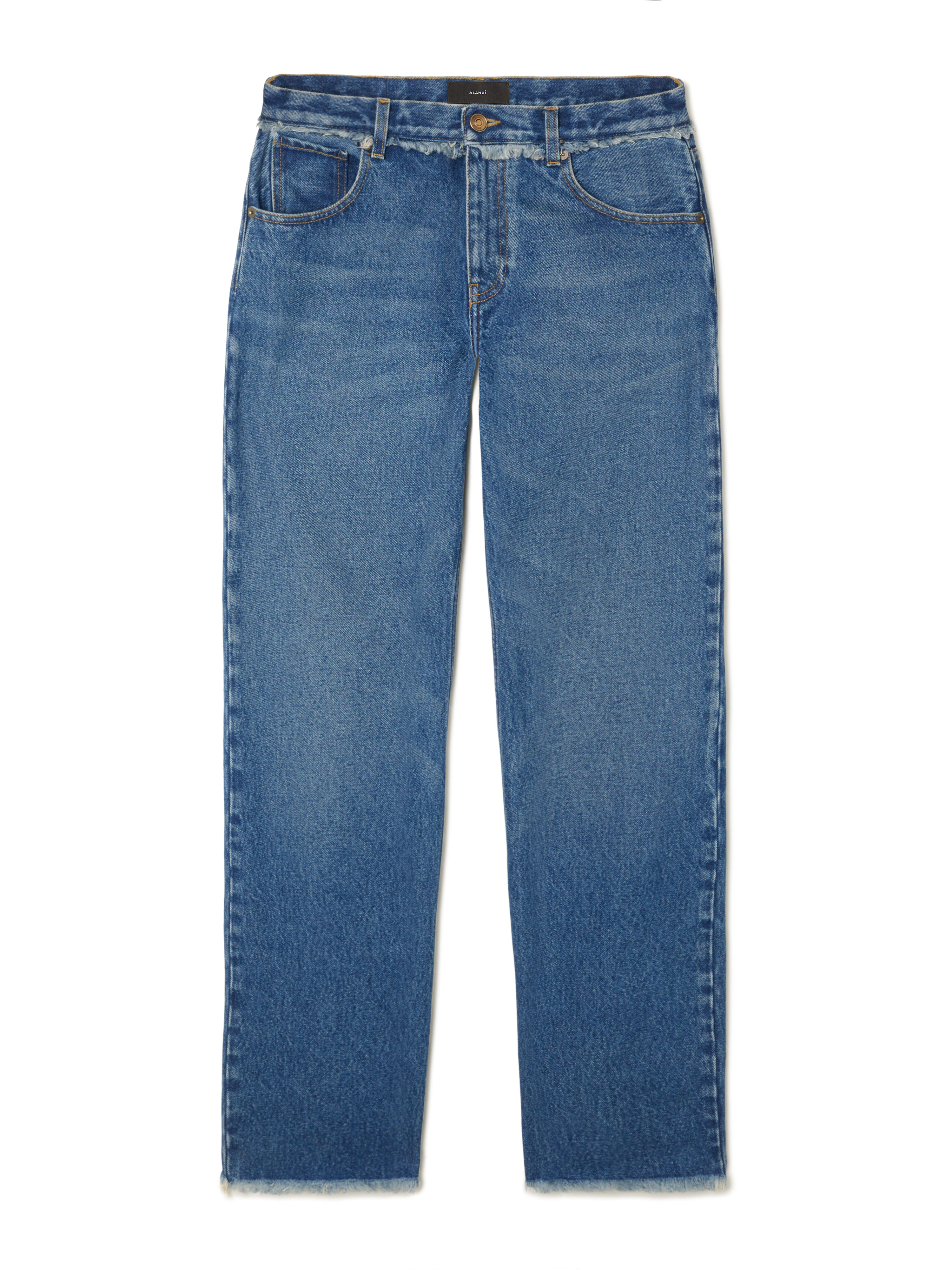 Alanui Pacific Roads Regular Denim Pants Medium Wash Denim