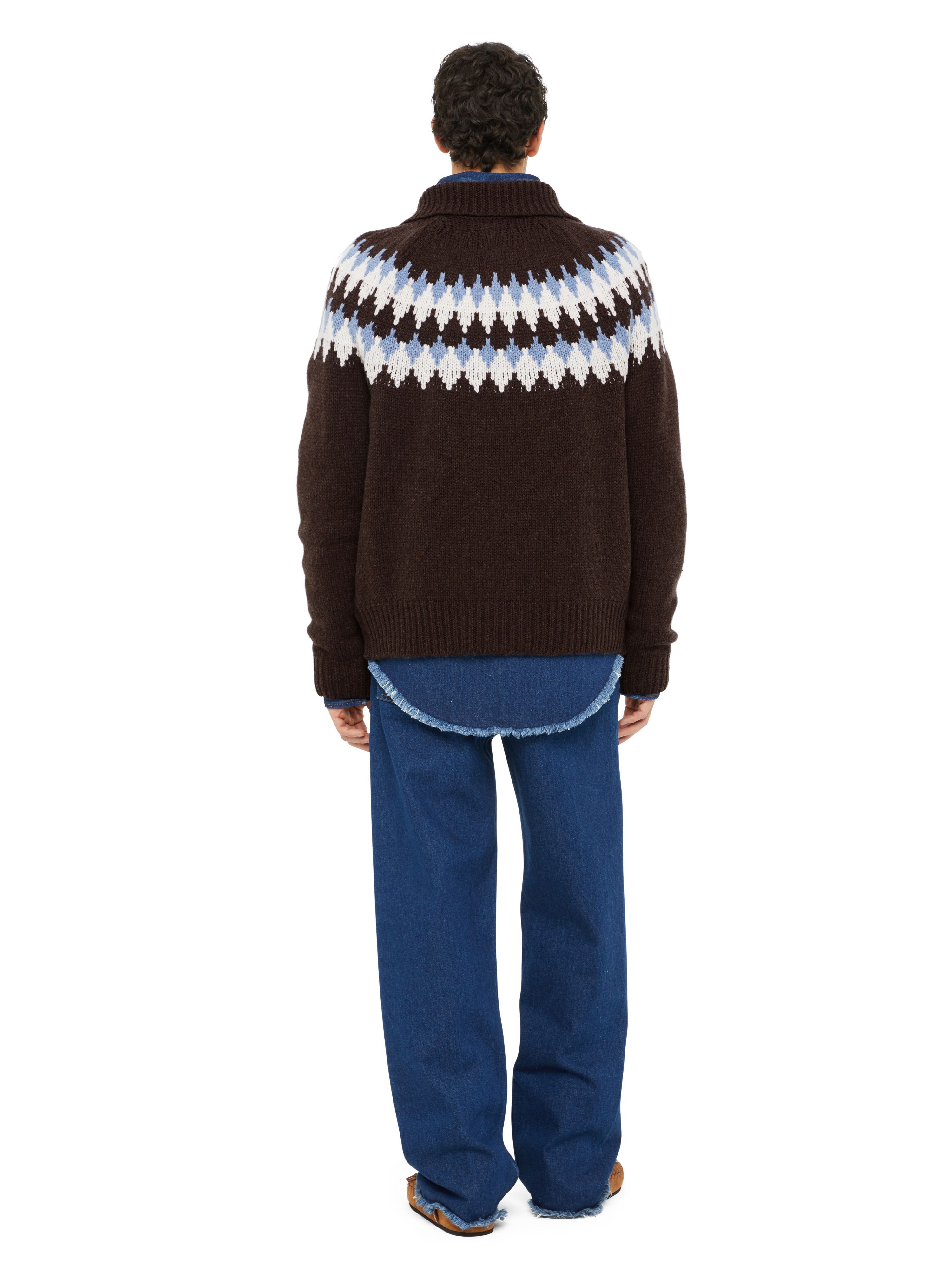 Alanui Sweet Winter Cardigan Caffee-Multicolor LMHQ005E24KNI001