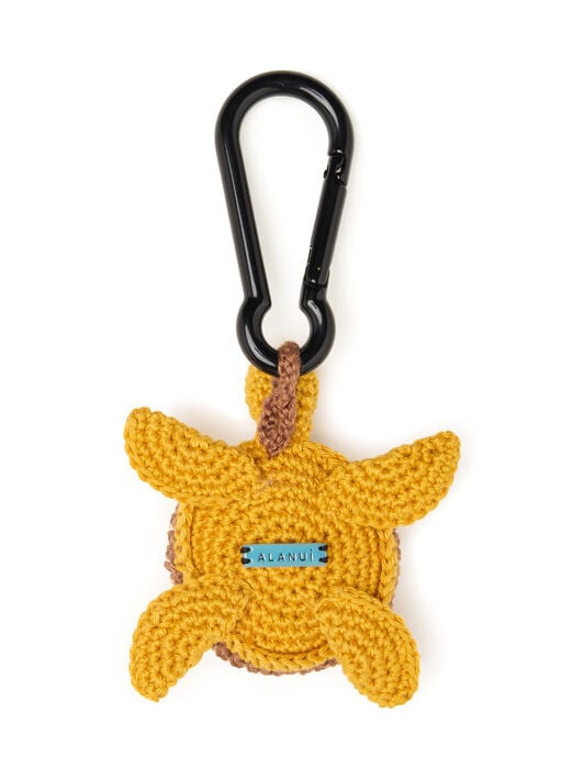 Alanui Handmade Turtle Crochet Key Holder Sunlight-Red Earth LWRE012R26KNI001 Alanui Handmade Turtle Crochet Key Holder Sunlight-Red Earth LWRE012R26KNI001