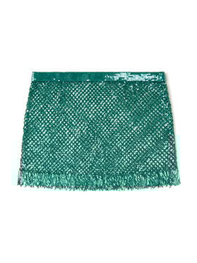 Alanui Nothing But Light Mini Skirt Green Tide LWCU005R26MAT001