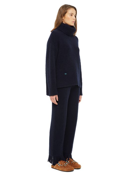 Alanui Alanui Finest Turtleneck Midnight Blue LWHF008E24KNI001