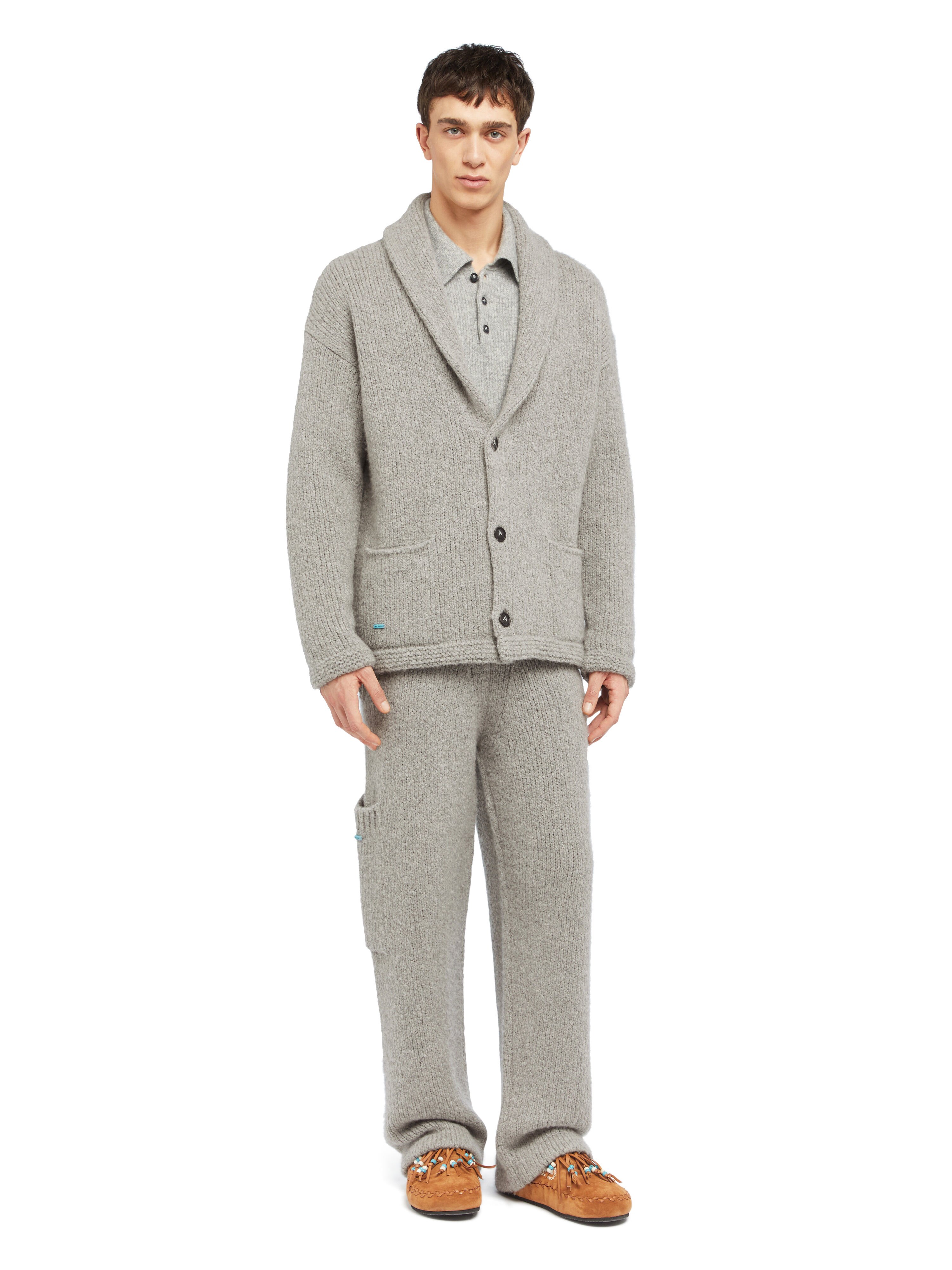 Alanui Alanui Finest Cardigan Coco Grey LMHB037E25KNI001