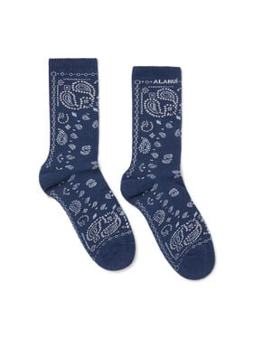 Alanui Bandana Socks Chalk-Multicolor LMRA004E25KNI001