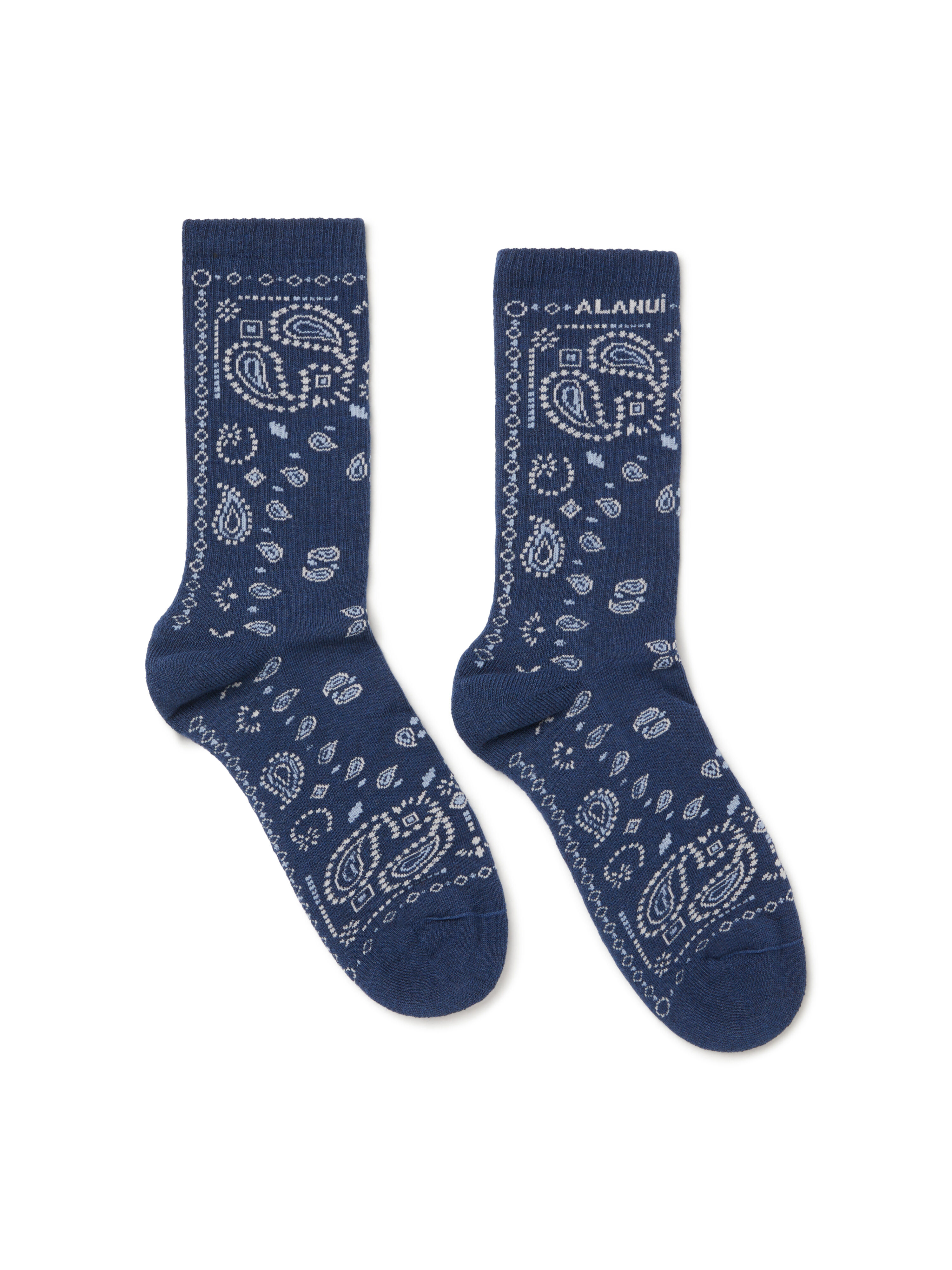 Alanui Bandana Socks Chalk-Multicolor LMRA004E25KNI001