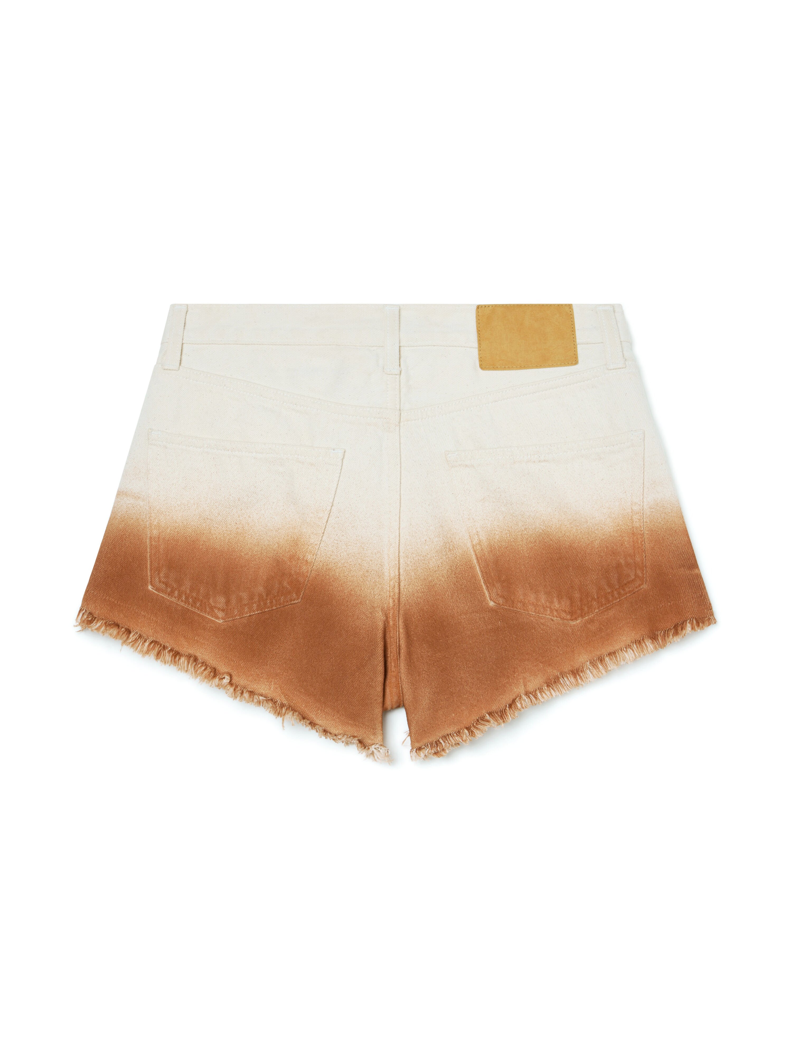 Alanui Shades Of Eden Denim Shorts Raw Denim-Red Earth LWYC009R26DEN002 Alanui Shades Of Eden Denim Shorts Raw Denim-Red Earth LWYC009R26DEN002