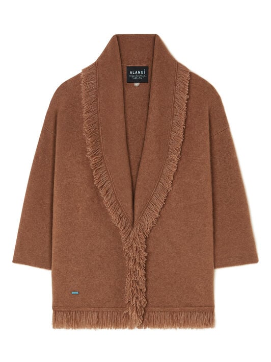 Alanui Alanui Finest Cardigan Luli Brown LWHB064E25KNI00E Alanui Alanui Finest Cardigan Luli Brown LWHB064E25KNI00E