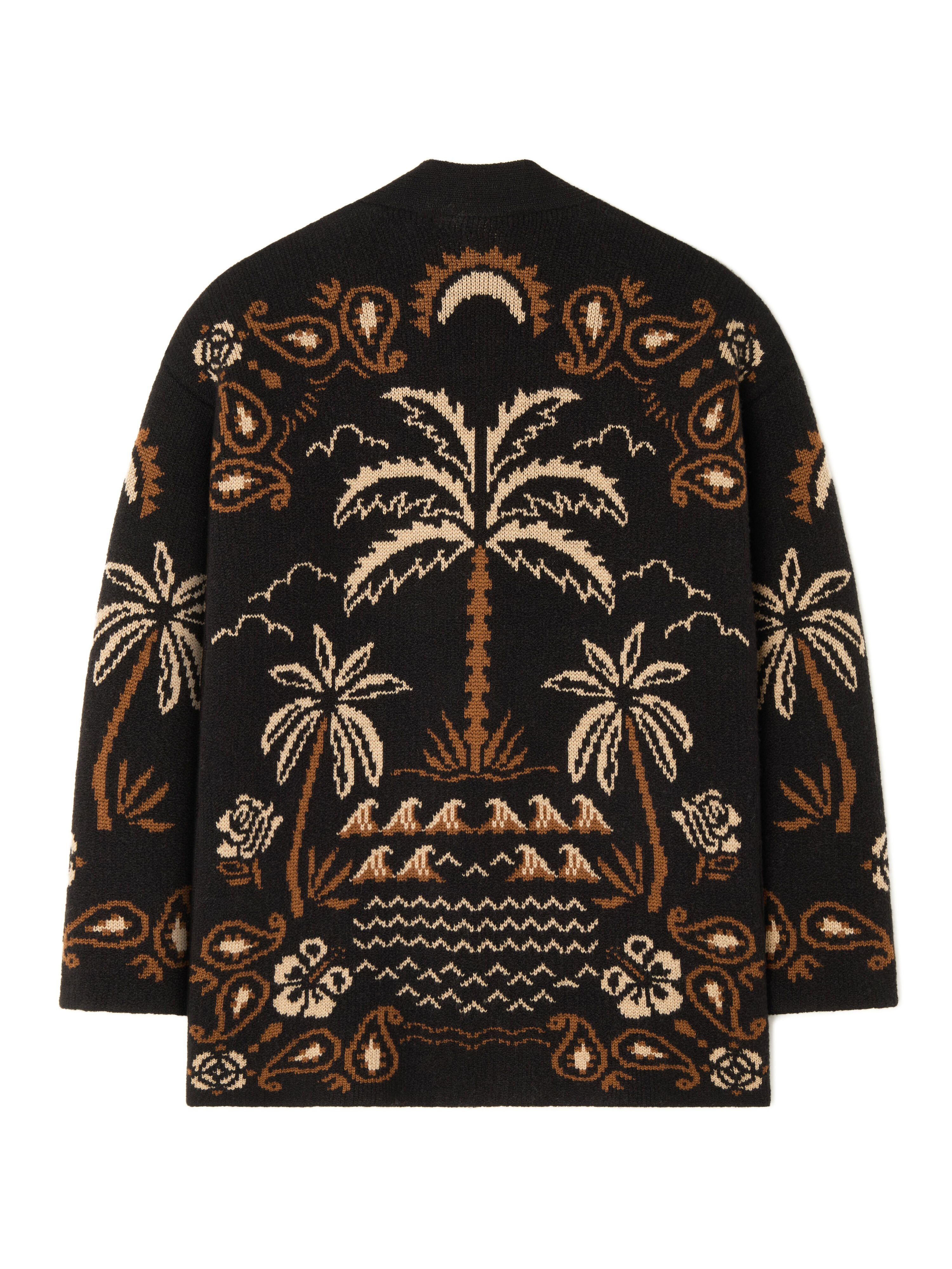 Alanui Glimpse Of Eden Cardigan Black-Dakar LMHB027E25KNI003