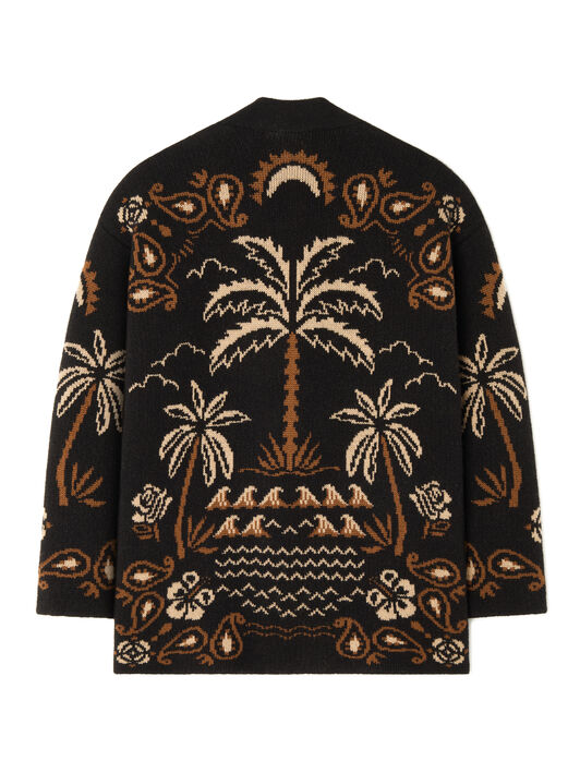 Alanui Glimpse Of Eden Cardigan Black-Dakar LMHB027E25KNI003 Alanui Glimpse Of Eden Cardigan Black-Dakar LMHB027E25KNI003