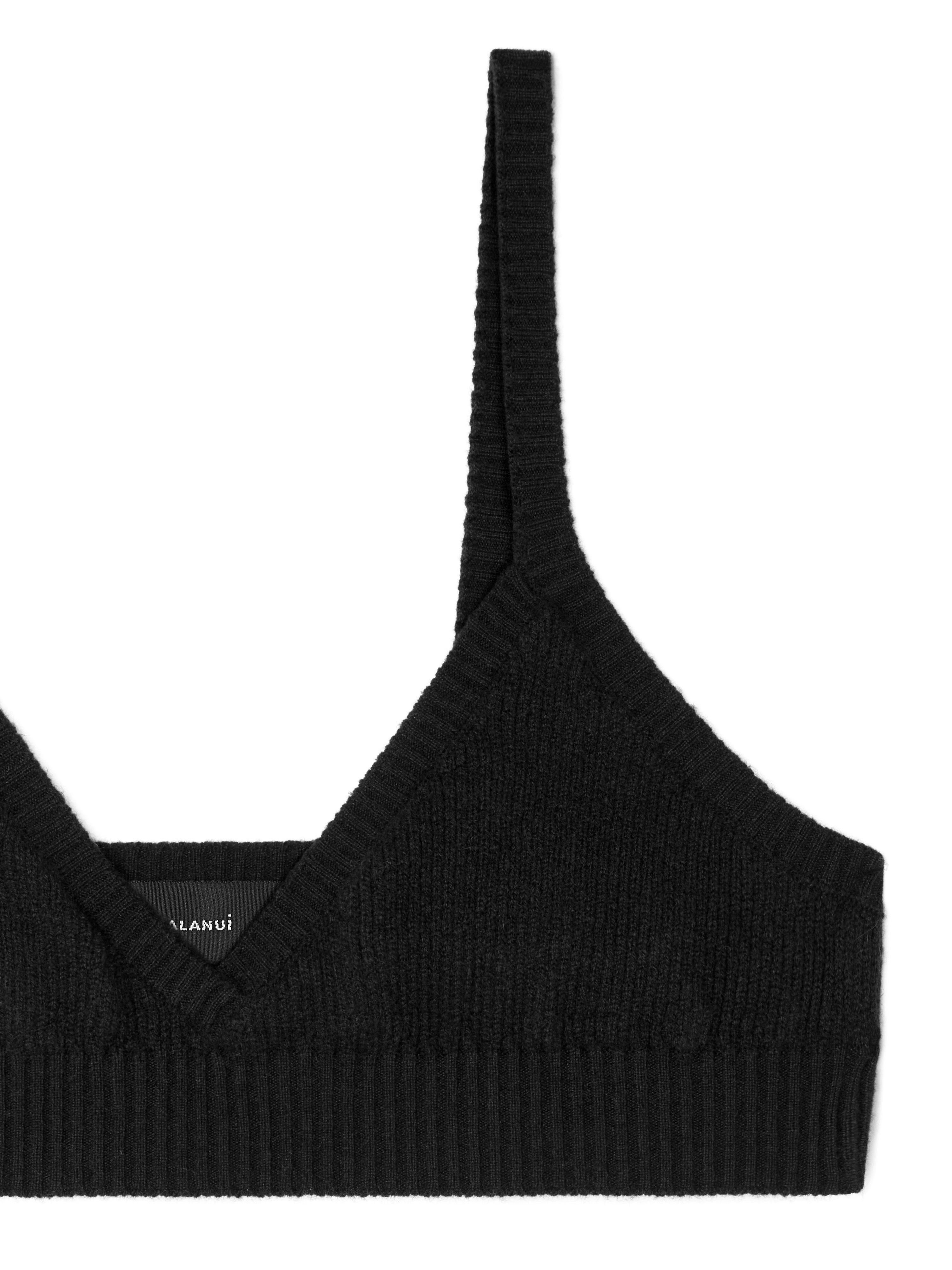 Alanui Cashmere Bra Black LWHR005E24KNI001