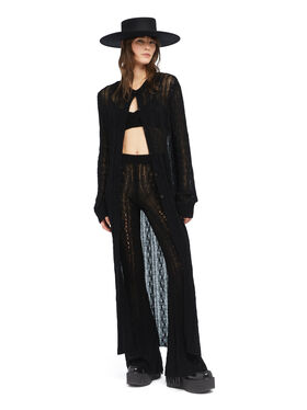 Alanui Desert Drift Cardigan Black LWHB085E25KNI001