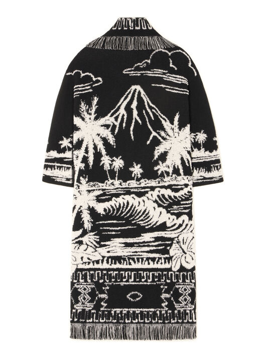 Alanui Palm Grove Tales Coat Black LWHQ003E25KNI003