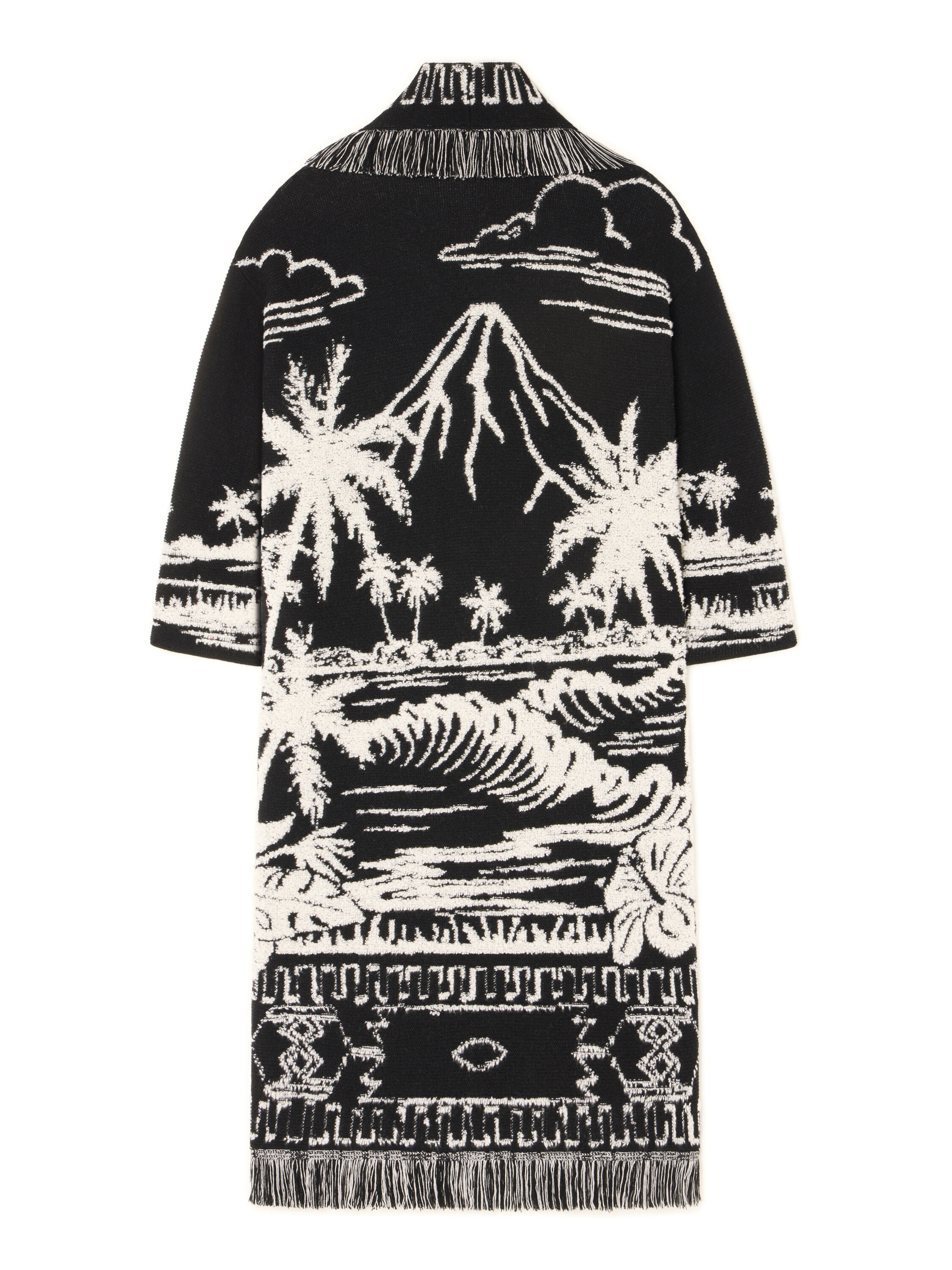 Alanui Palm Grove Tales Coat Black LWHQ003E25KNI003