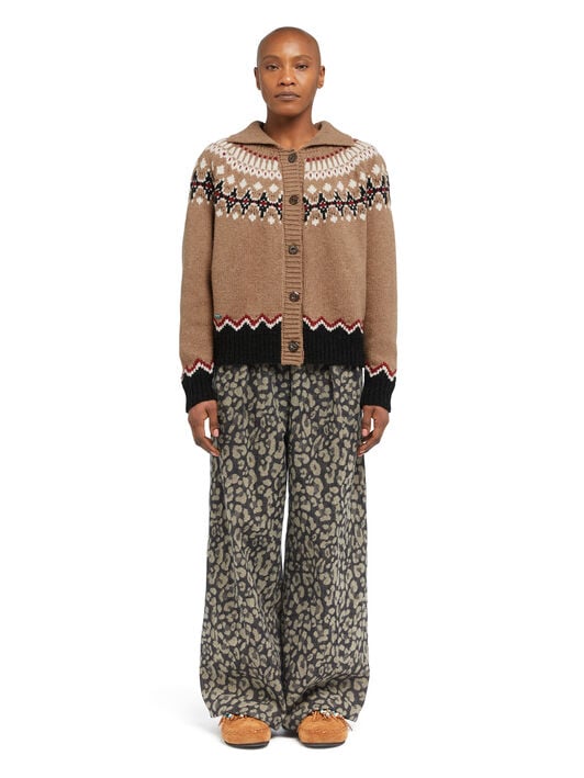 Alanui Sweet Winter Jacket Camel-Multicolor LWHQ01DE25KNI001 Alanui Sweet Winter Jacket Camel-Multicolor LWHQ01DE25KNI001