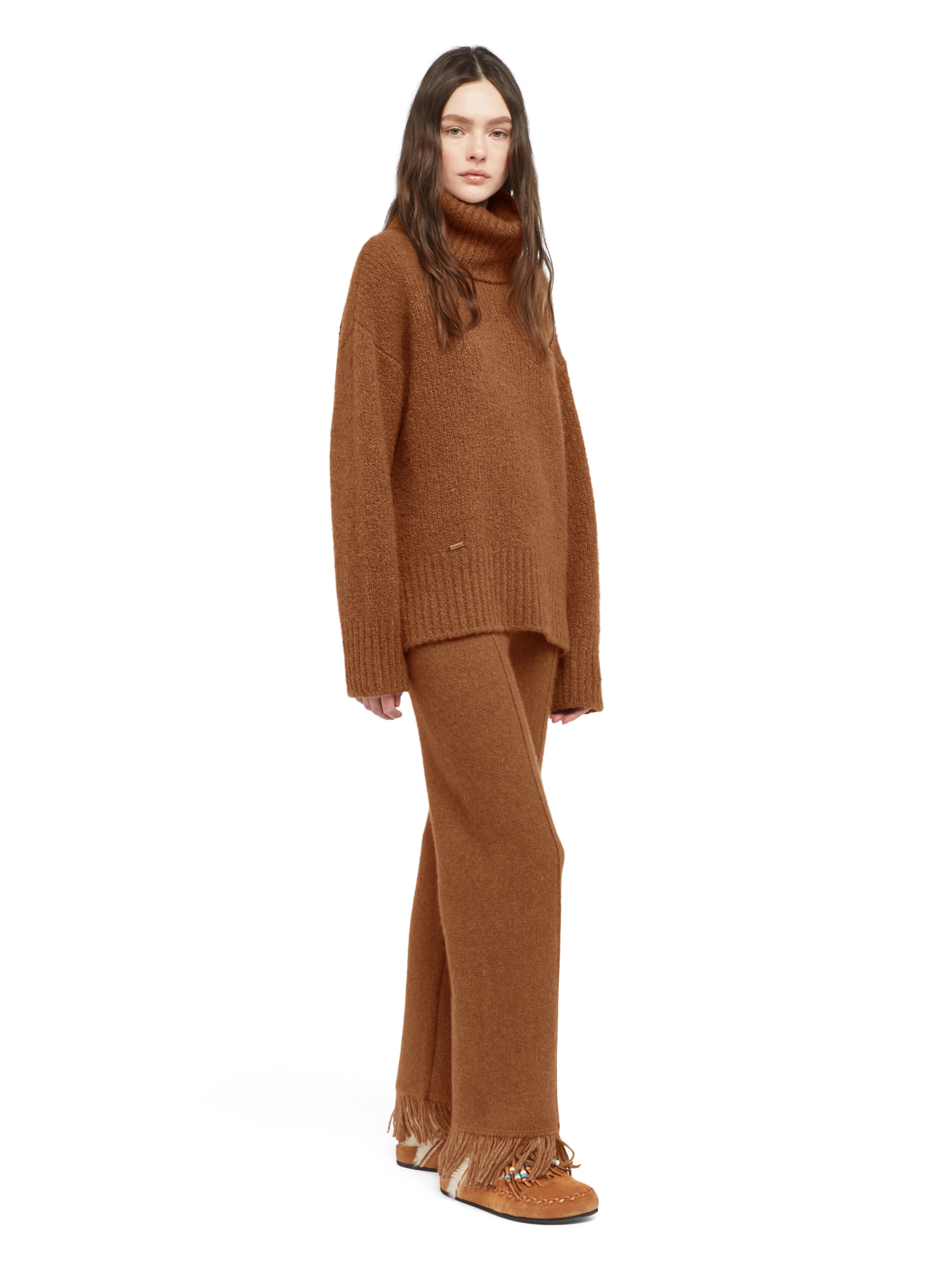 Alanui Alanui Finest Turtleneck Luli Brown LWHF008E25KNI001