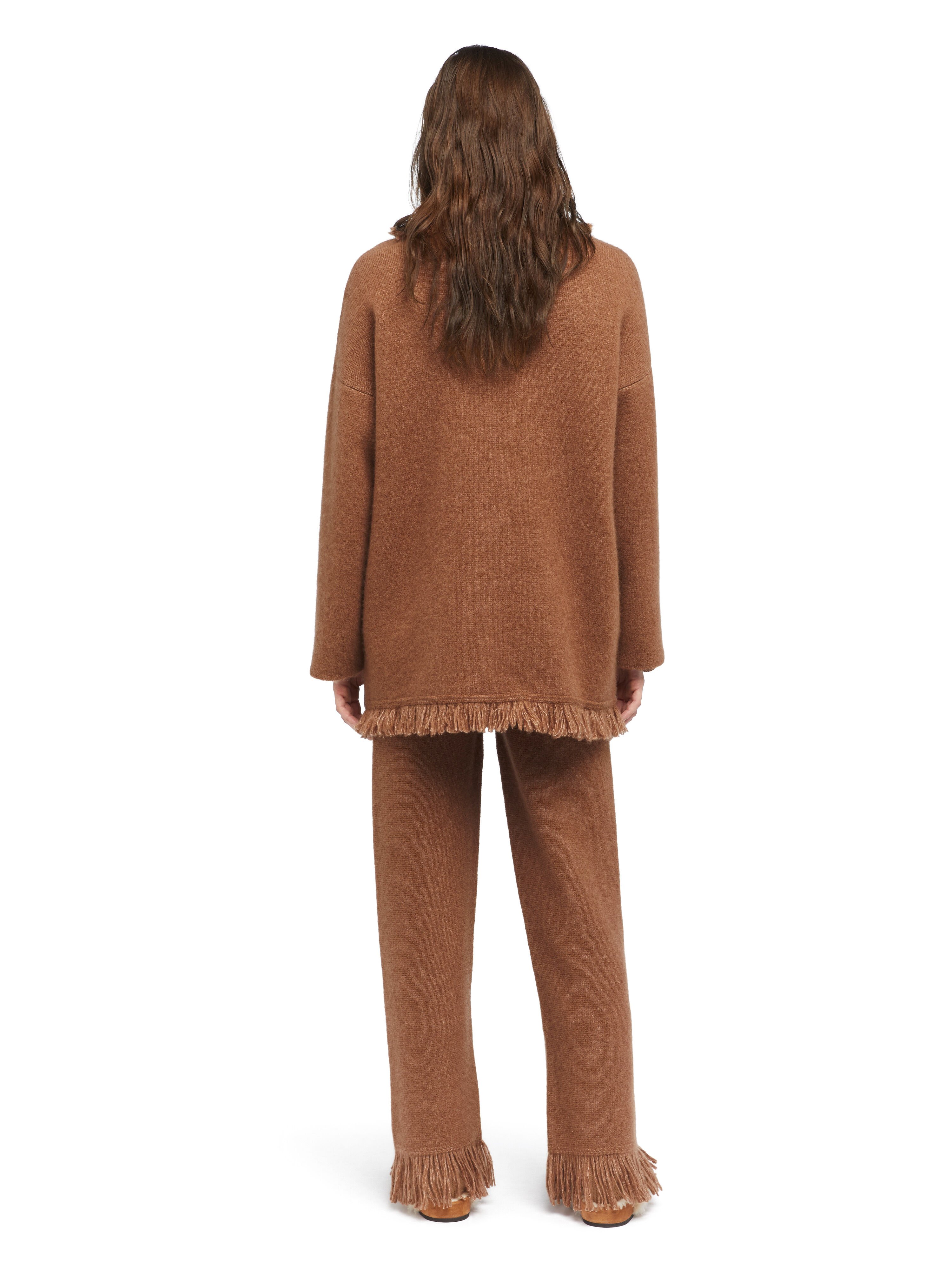 Alanui Alanui Finest Cardigan Luli Brown LWHB064E25KNI00E