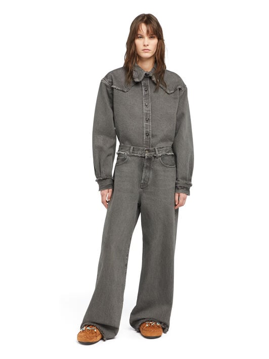Alanui Free Horizons Relaxed Denim Pants Ardesia LWYA01AE25DEN001 Alanui Free Horizons Relaxed Denim Pants Ardesia LWYA01AE25DEN001