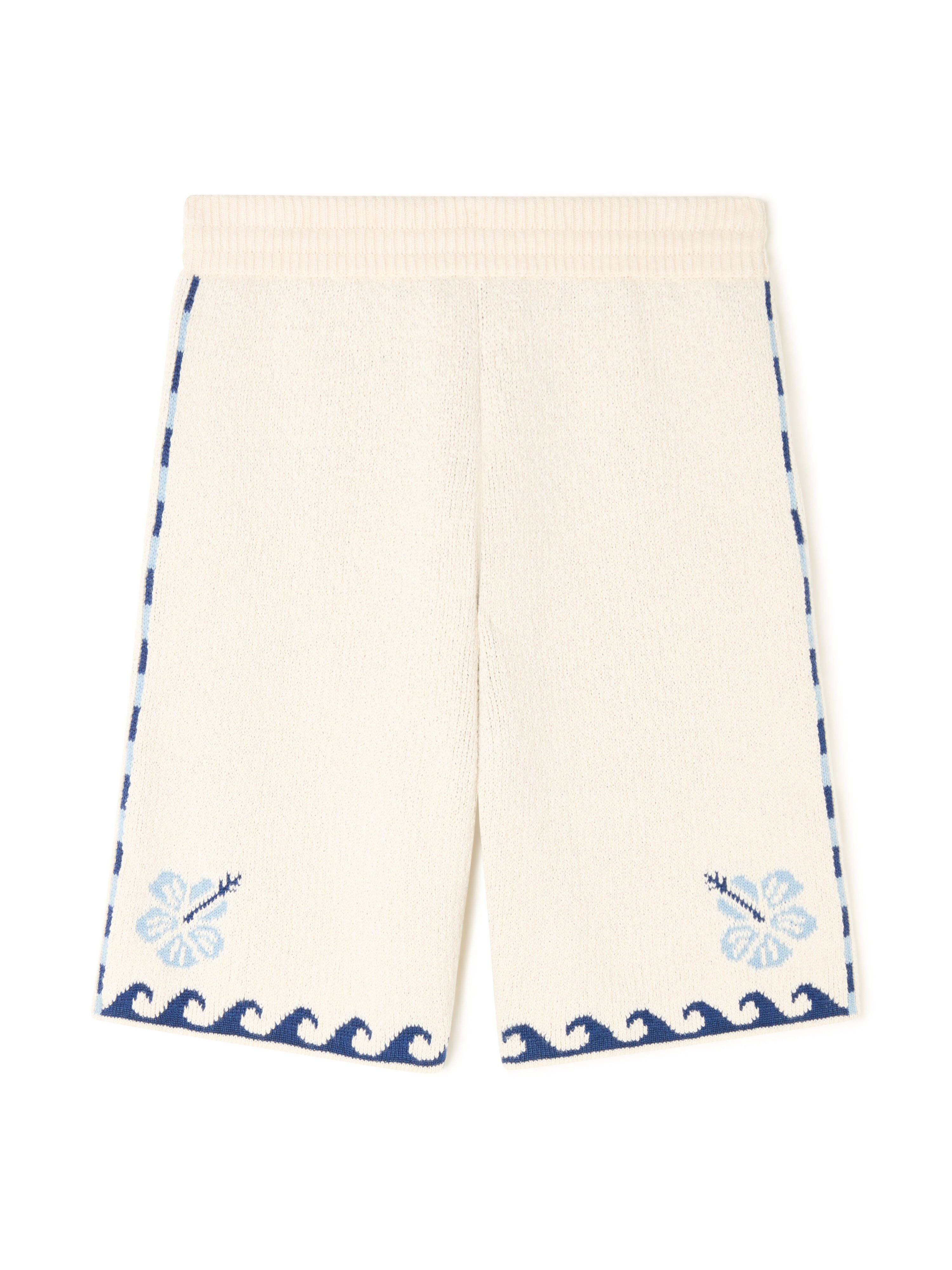 Alanui Echoes Of The Island Bermuda Chalk-Light Blue LMHM004R26KNI001 Alanui Echoes Of The Island Bermuda Chalk-Light Blue LMHM004R26KNI001