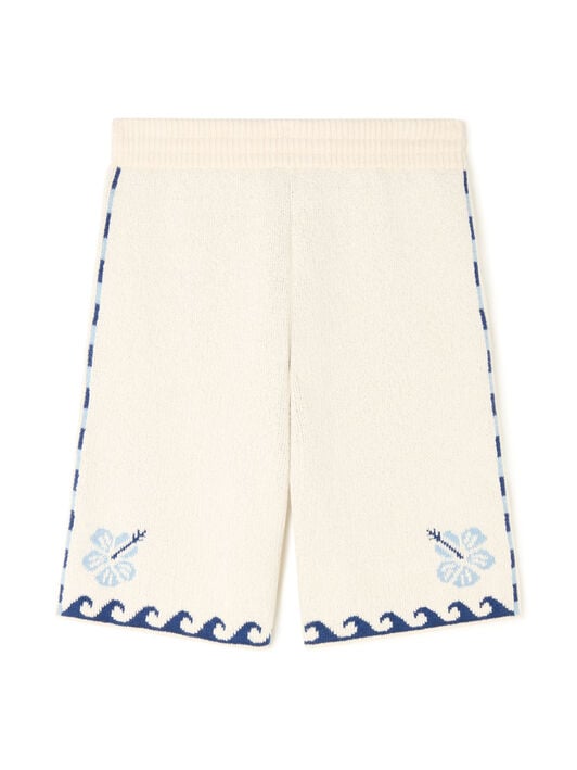 Alanui Echoes Of The Island Bermuda Chalk-Light Blue LMHM004R26KNI001 Alanui Echoes Of The Island Bermuda Chalk-Light Blue LMHM004R26KNI001