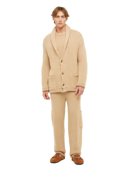 Alanui Alanui Finest Knit Cardigan Sandstorm LMHB037R24KNI001 Alanui Alanui Finest Knit Cardigan Sandstorm LMHB037R24KNI001