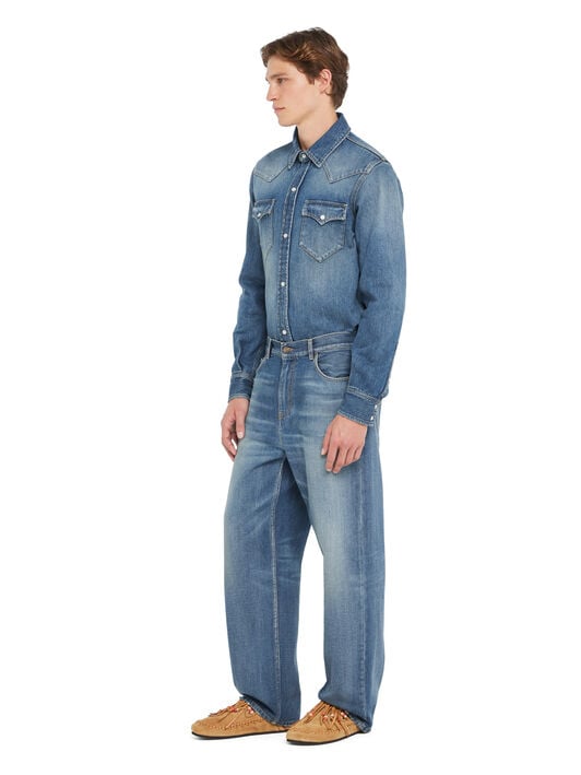 Alanui Medium Wash Denim Pants Medium Wash Blue Denim LMYA013R26DEN002