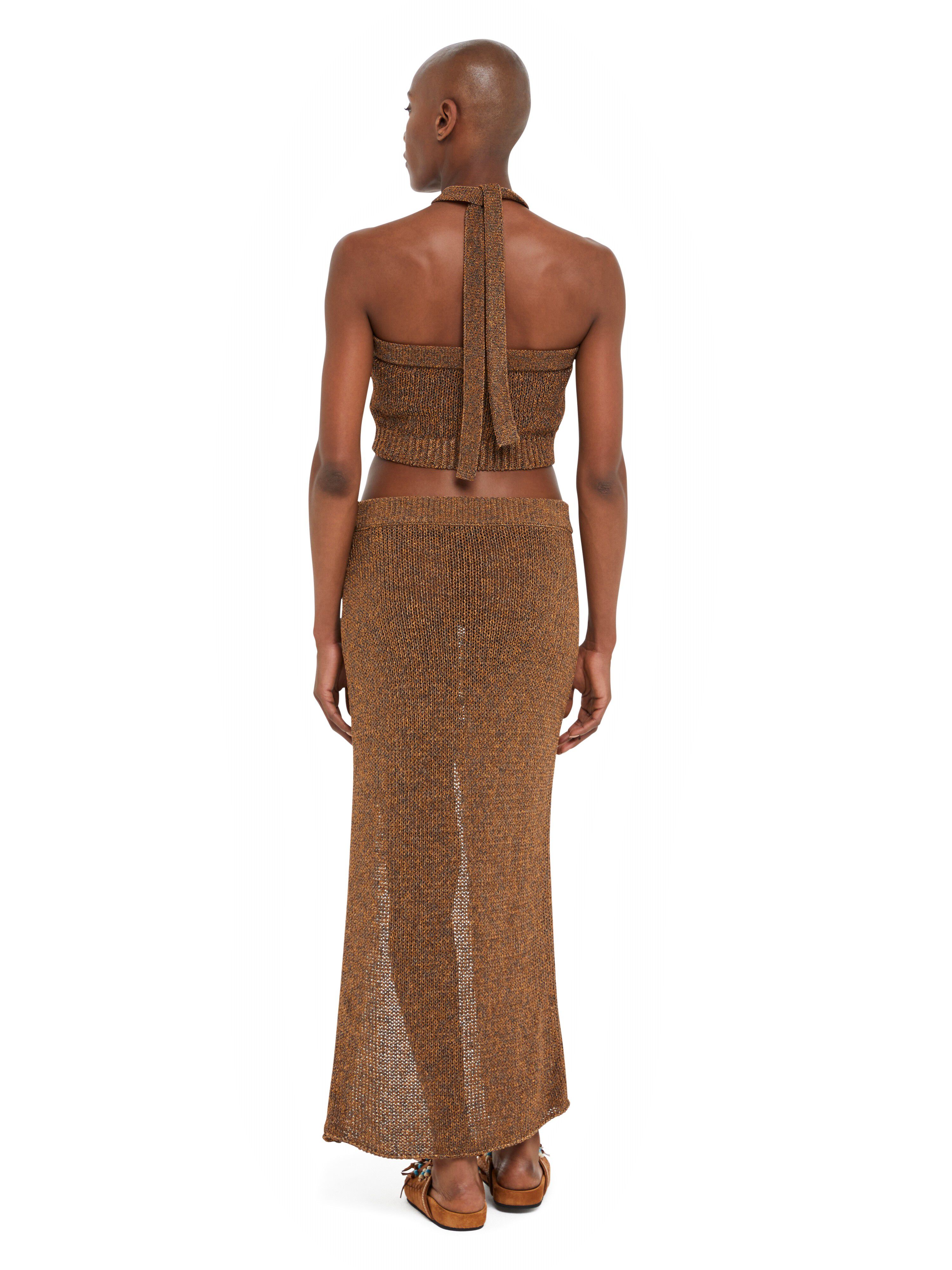 Alanui Shady Beach Skirt Pecan LWHL02CR25KNI001