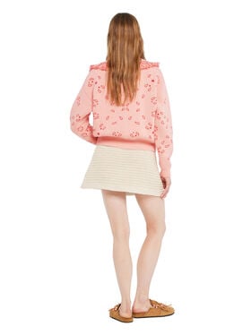 Alanui Bandana Jacquard Cardi-Bomber Calendula-Rosy Spike