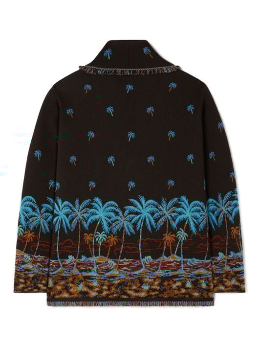 Alanui The Tale Of Hawaiian Cardigan Coffee-Linseed LMHB039R26KNI005 Alanui The Tale Of Hawaiian Cardigan Coffee-Linseed LMHB039R26KNI005