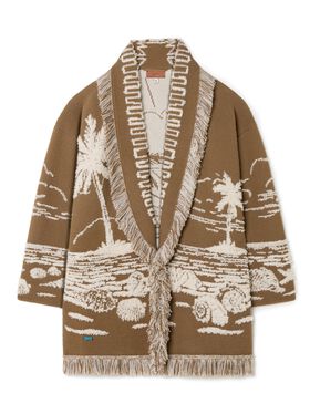 Alanui Beyond The Horizons Cardigan Black-Multicolor LWHB064R25KNI00B
