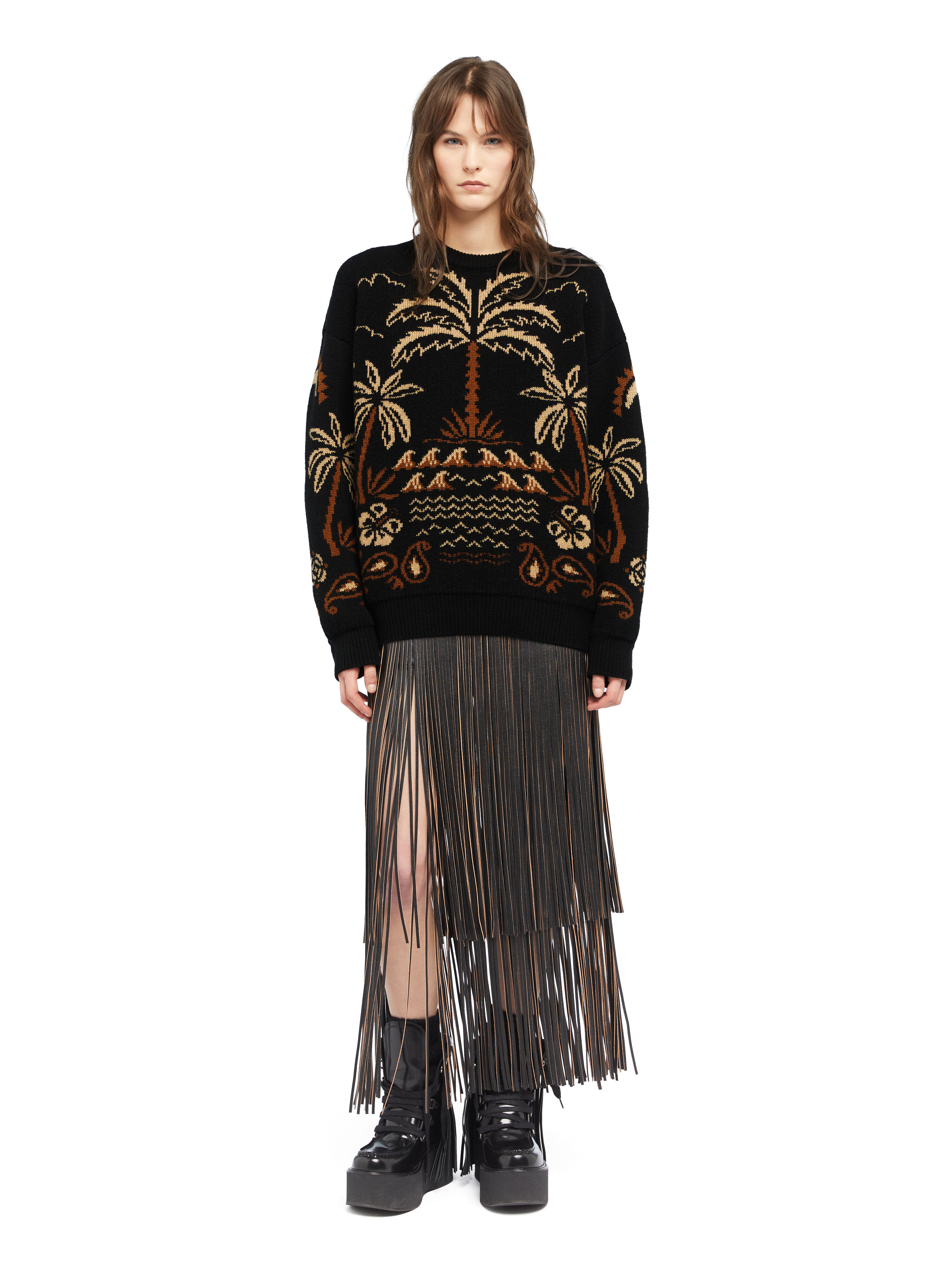 Alanui Glimpse Of Eden Sweater Black-Dakar LWHE068E25KNI001