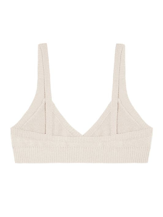 Alanui Cashmere Bralette White LWHR005E24KNI001