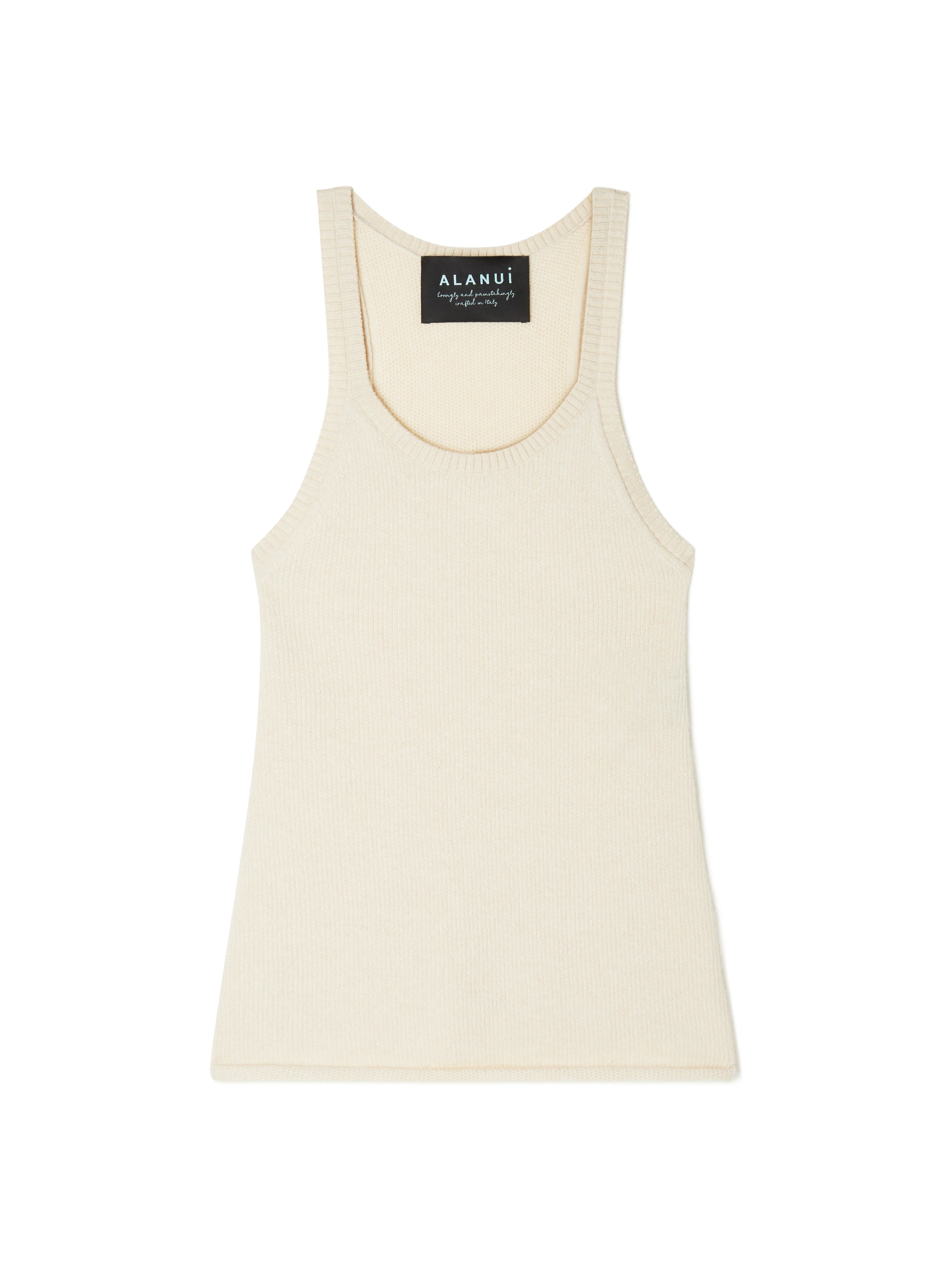 Alanui Alanui Finest Tank Top Canvas LWHT005R26KNI001 Alanui Alanui Finest Tank Top Canvas LWHT005R26KNI001