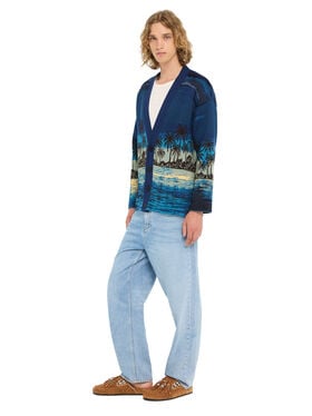 Alanui Lost In The Blue Cardigan Deep Blue-Multicolor
