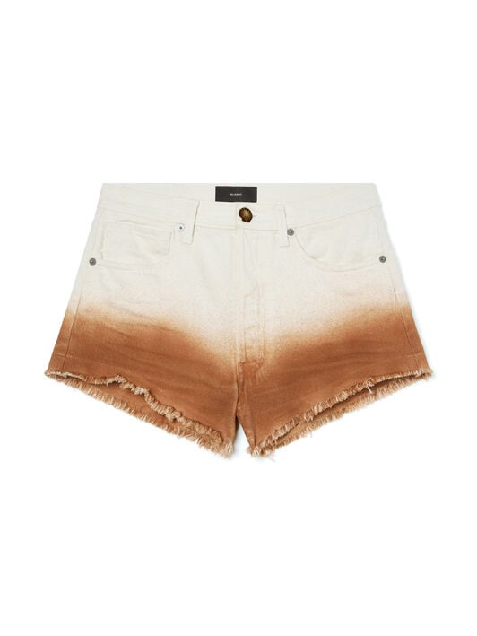 Alanui Shades Of Eden Denim Shorts Raw Denim-Red Earth LWYC009R26DEN002 Alanui Shades Of Eden Denim Shorts Raw Denim-Red Earth LWYC009R26DEN002