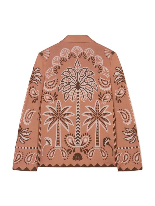 Alanui Wild Wonder Foulard Shirt Terracotta-Peach LWHY001R25KNI002