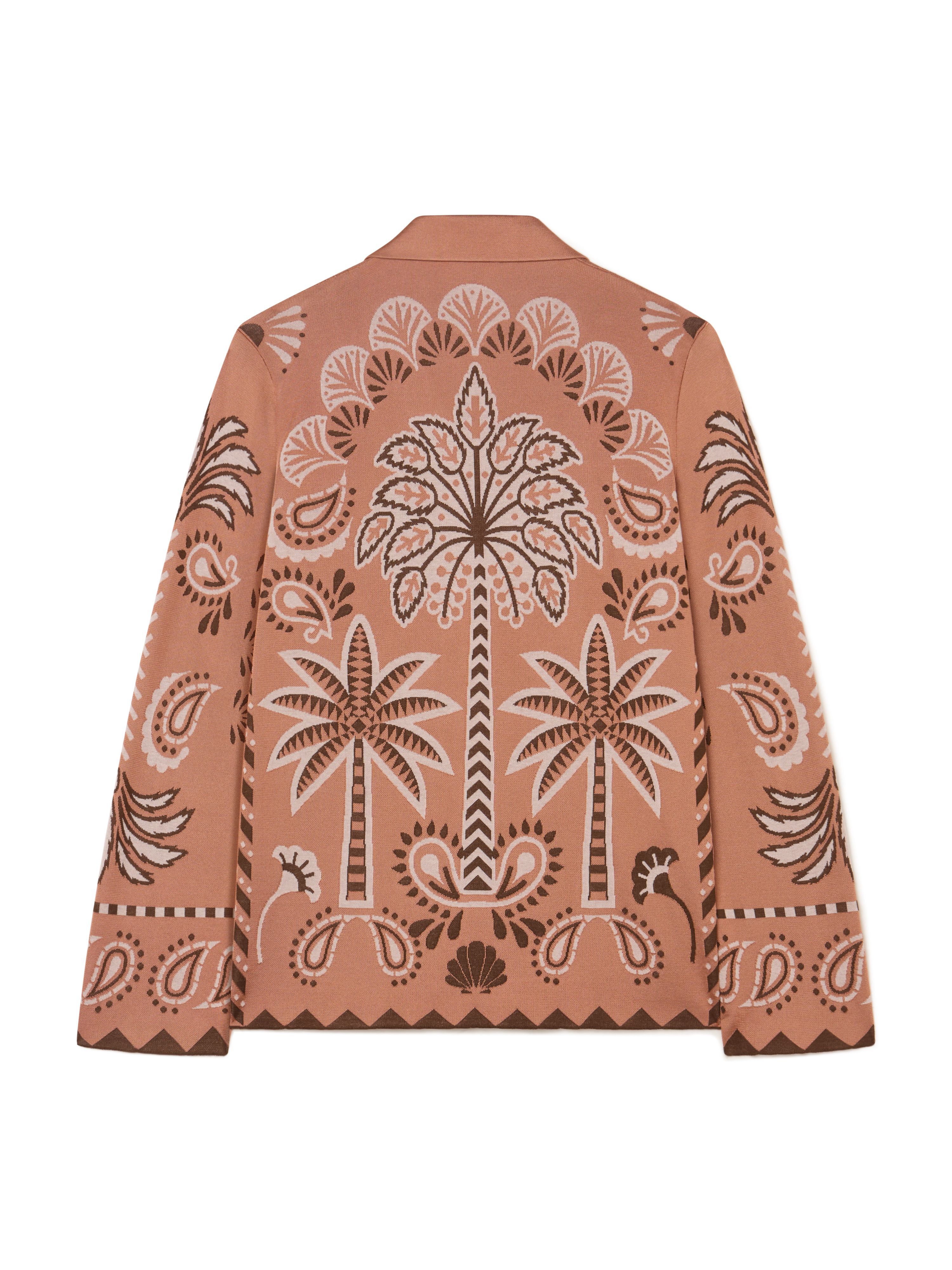 Alanui Wild Wonder Foulard Shirt Terracotta-Peach LWHY001R25KNI002