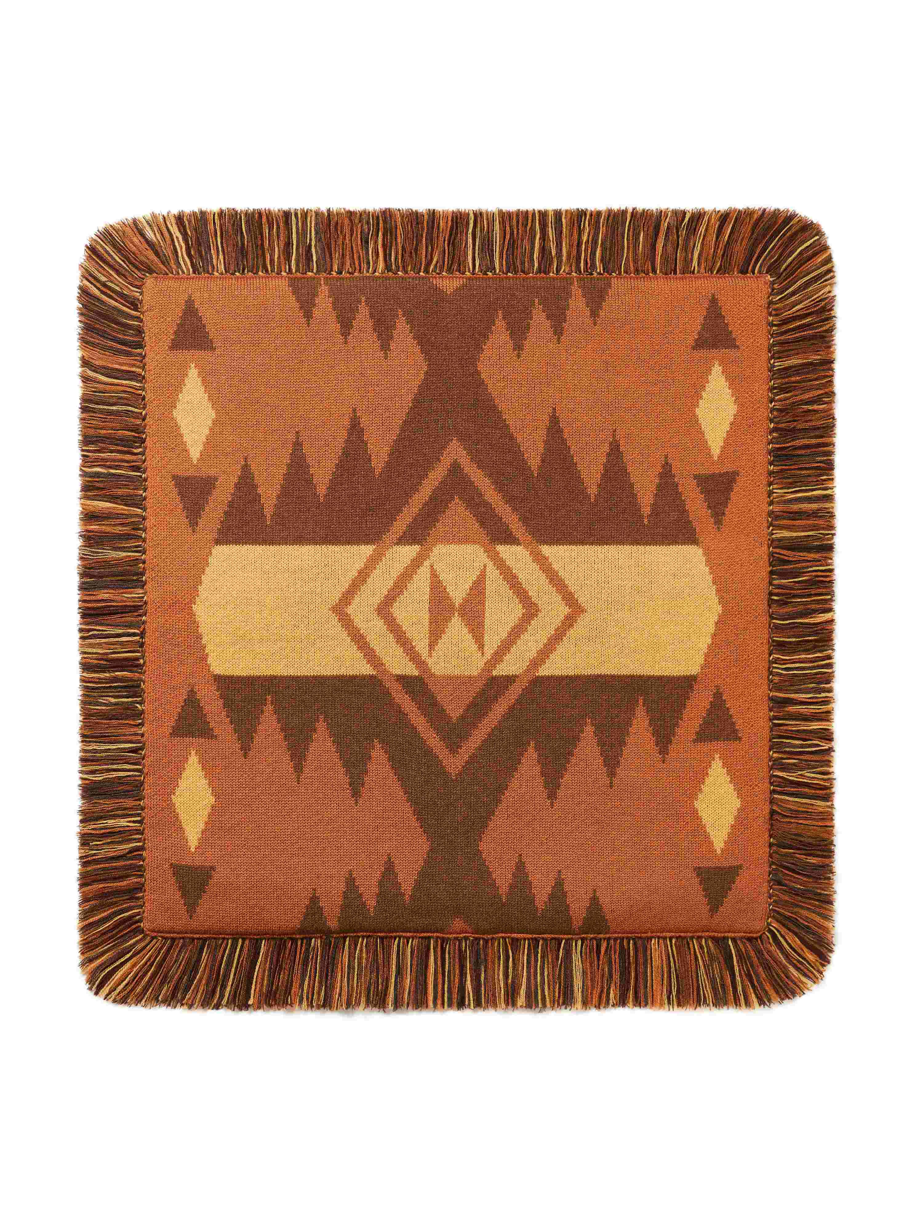 Alanui Icon Jacquard Pillow Tamarind-Castagno LWZH001E24KNI001