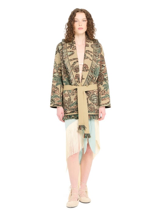 Alanui Sketched By The Sea Cardigan Sunlight-Multicolor LWHB064R26KNI019 Alanui Sketched By The Sea Cardigan Sunlight-Multicolor LWHB064R26KNI019