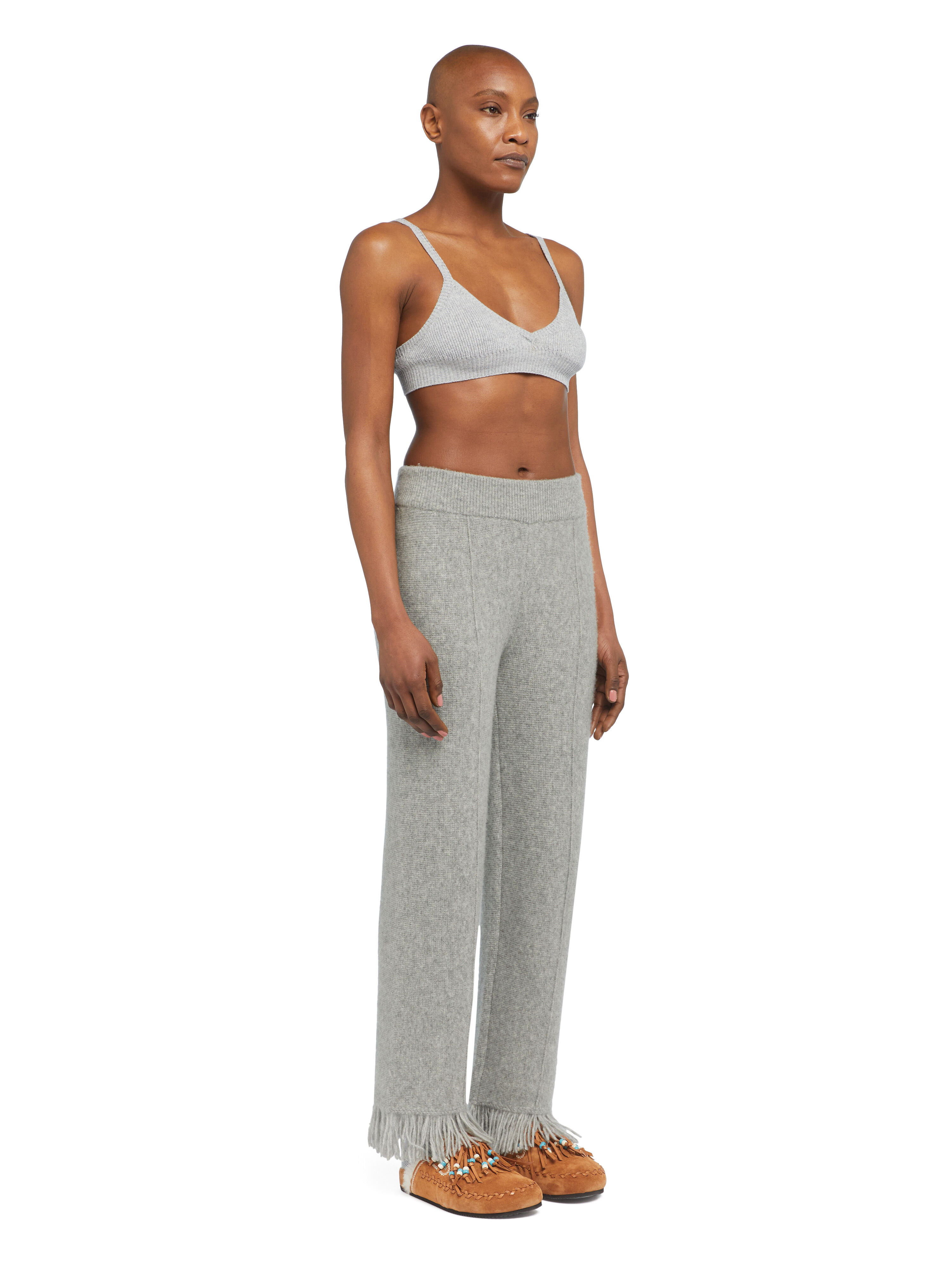 Alanui Alanui Finest Pants Coco Grey LWHG001E25KNI001
