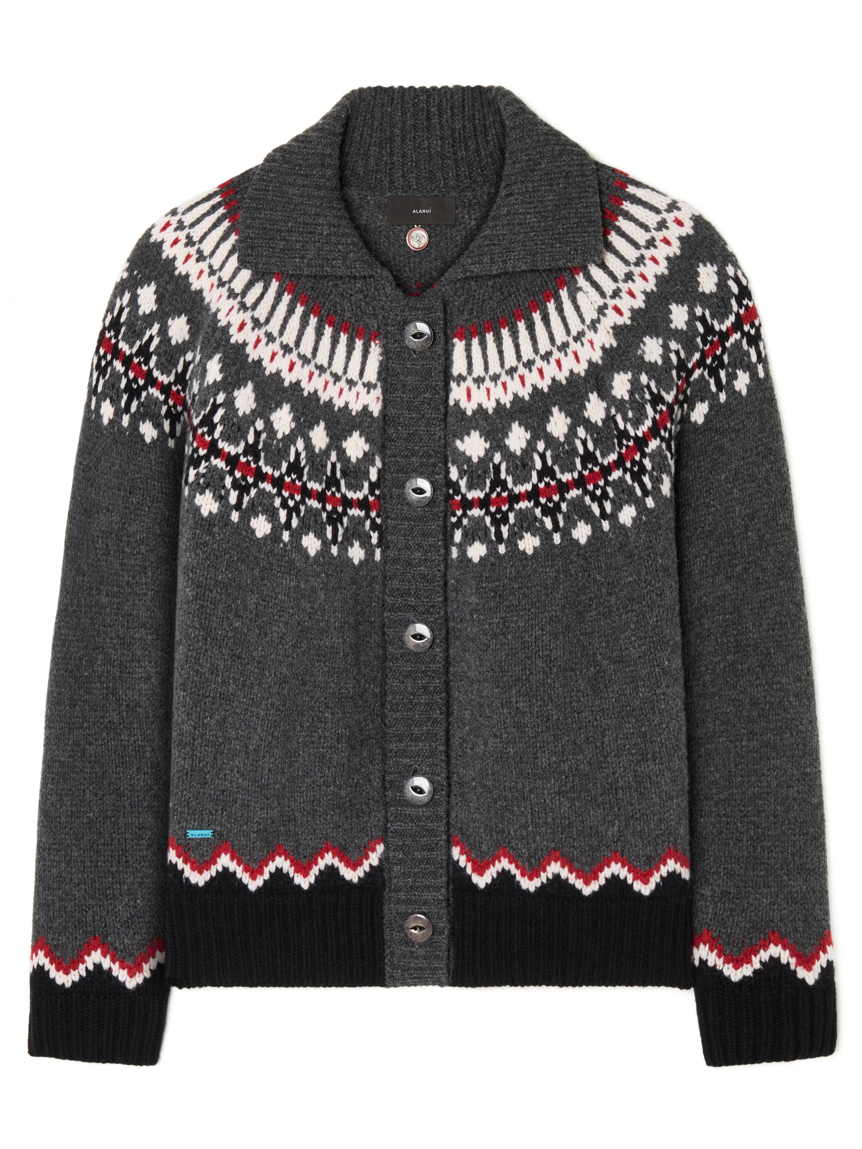 Alanui Sweet Winter Jacket Black Grey-Multicolor LWHQ01DE25KNI001