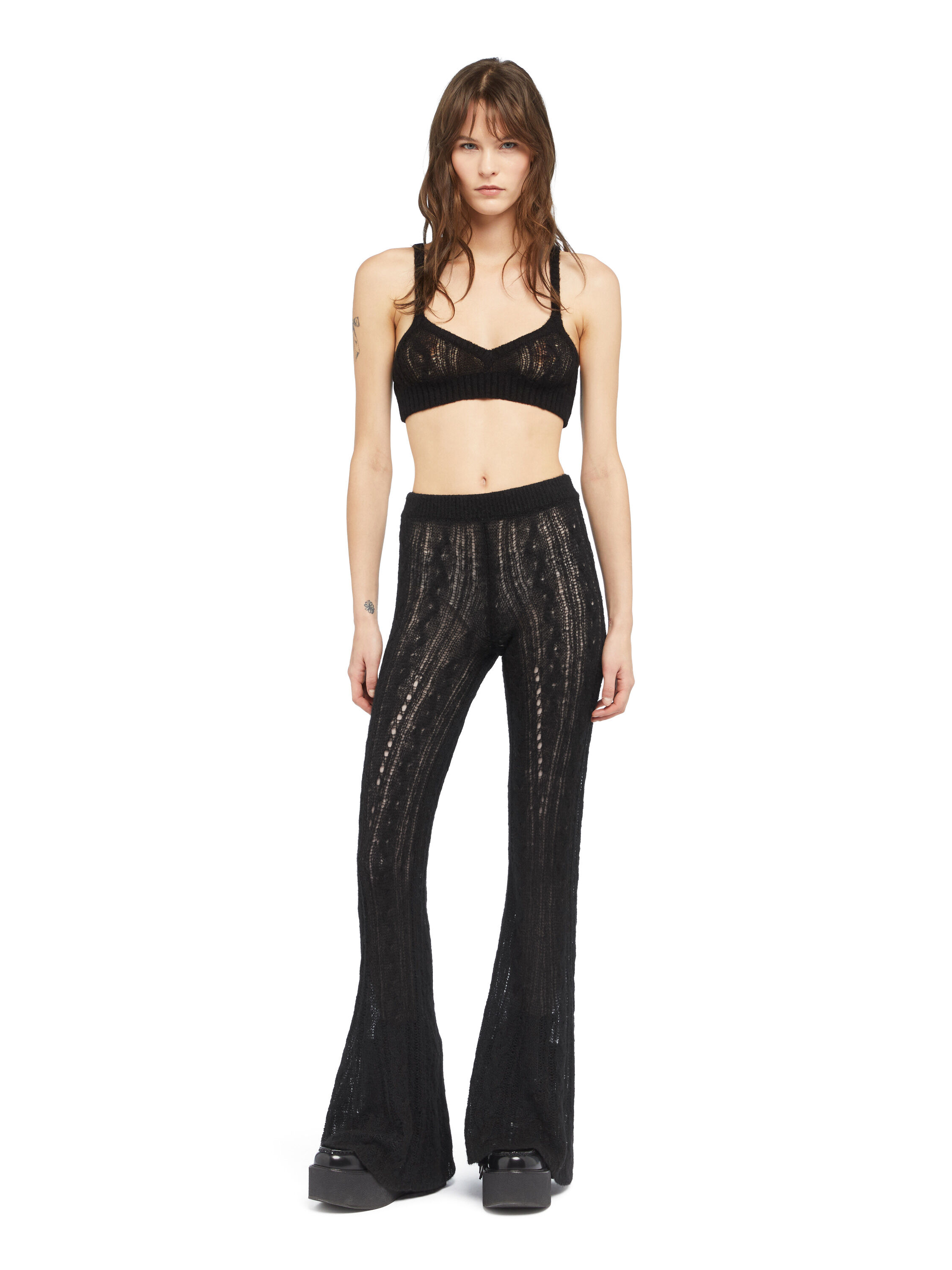 Alanui Desert Drift Pants Black LWHG017E25KNI001