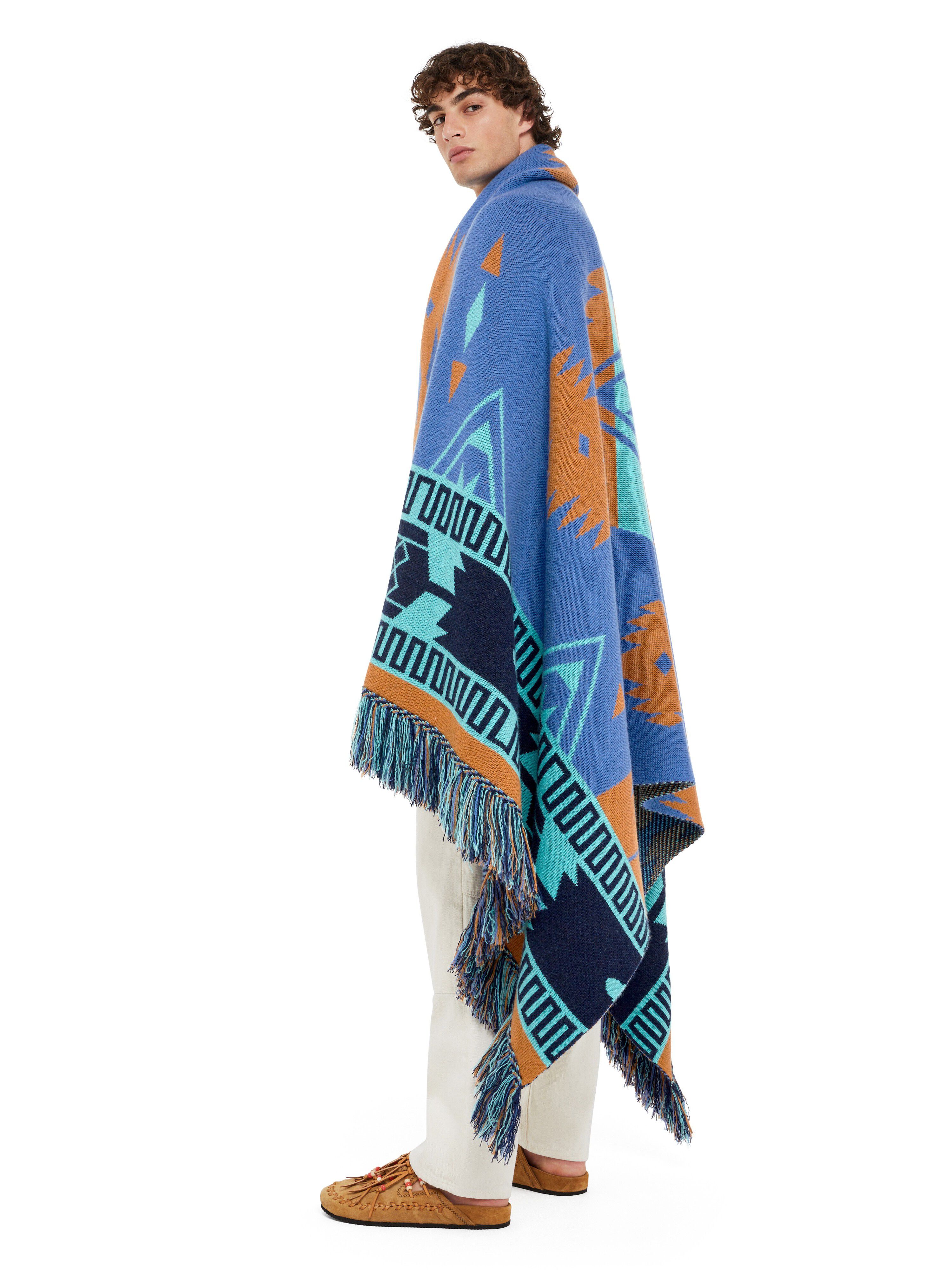 Alanui Icon Jacquard Blanket Linseed-Cognac LWRO002R25KNI001