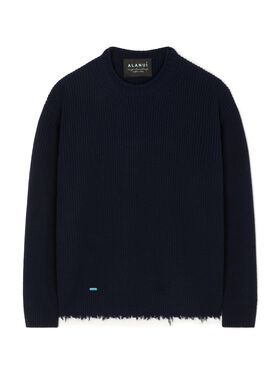 Alanui Alanui Finest Sweater Chalk-Sky Blue LMHU001R25KNI001